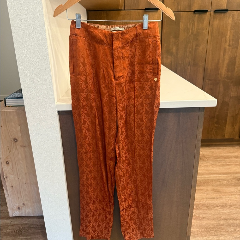 Scotch & Soda Burnt Orange Paisley Joggers Pants